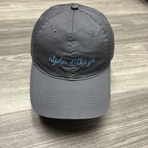 ADPi Alpha Delta Pi Hat Baseball Cap Gray Baby Light Blue Greek Sorority‎ Frat